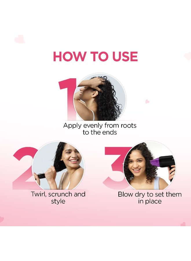 BBLUNT Curl Defining Leave-In Cream for Curly Hair | Leave-In Conditioner For Frizzy, Dry, Wavy Hair | Defines Curls | Gives Nourished Shiny Curly Hair | With Shine Tonic | For Men & Women | 150 g - Image 3